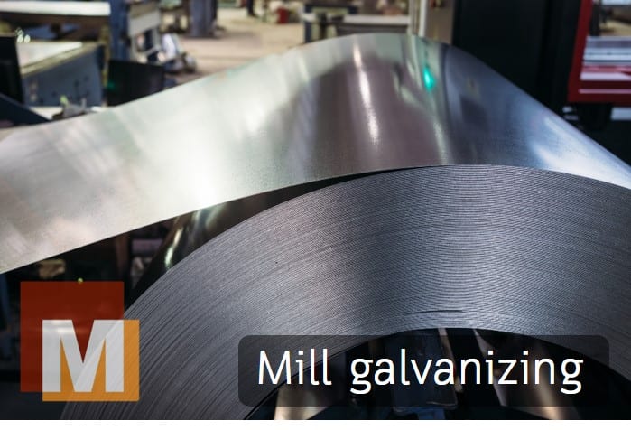 กรรมวิธีชุบแบบ Mill galvanizing